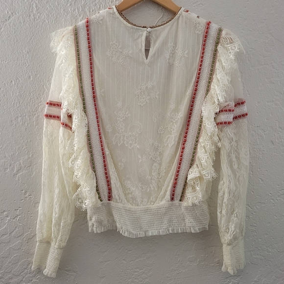 Anthropologie Blank London Embroidered Top Size XS - Picture 2 of 8